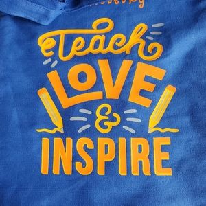 Blue Canvas Teacher Bag